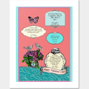 Jane Austen love quotes. Posters and Art